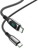 Кабель Hoco S51 100W Extreme USB Type-C (m)-USB Type-C (m) 1.2м черный от магазина РЭССИ