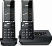 Р/Телефон Dect Gigaset Comfort 550A DUO RUS черный (труб. в компл.:2шт) автооветчик АОН от магазина РЭССИ