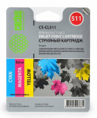 Картридж струйный Cactus CS-CL511 CL-511 многоцветный (12мл) для Canon MP240/MP250/MP260/MP270/MP480/MP490 от магазина РЭССИ