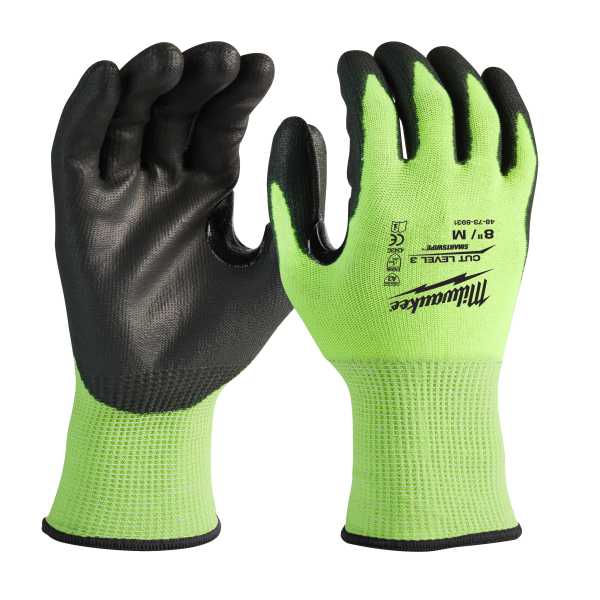 Перчатки защитные Hi-Vis Cut level (Хай Виз Кат Левел) 3/C, M/8 от магазина РЭССИ