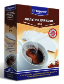 Фильтры для кофе для кофеварок капельного типа Topperr №4 3012 белый 1х4 (упак.:100шт) от магазина РЭССИ