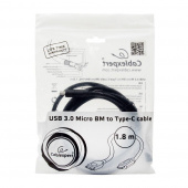 Кабель USB Cablexpert CCP-USB3-mBMCM-6 USB3.0 microBM/USB Type-C 1.8м пакет от магазина РЭССИ