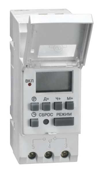 Таймер ТЭ15 цифровой 16А 230В на DIN-рейку IEK от магазина РЭССИ