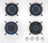 Газовая варочная поверхность Weissgauff HG 640 WGV белый от магазина РЭССИ