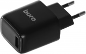 Сетевое зар./устр. Buro BUWG1 18W 3A (QC) USB-A универсальное черный (BUWG18P100BK) от магазина РЭССИ