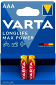 Батарея Varta LongLife Max Power LR03 Alkaline AAA (2шт) блистер от магазина РЭССИ