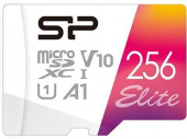 Флеш карта microSDXC 256Gb Class10 Silicon Power SP256GBSTXBV1V20SP Elite + adapter от магазина РЭССИ
