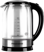 Чайник электрический Редмонд KG257 1.7л. 2200Вт черный корпус: стекло/металл от магазина РЭССИ