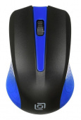 Мышь Оклик 485MW черный/синий оптическая (1000dpi) беспроводная USB для ноутбука (3but) от магазина РЭССИ