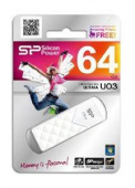 Флеш Диск Silicon Power 64Gb Ultima U03 SP064GBUF2U03V1W USB2.0 белый от магазина РЭССИ