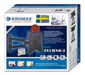Кронштейн для телевизора Kromax TECHNO-3 белый 15"-40" макс.20кг настенный поворот и наклон от магазина РЭССИ