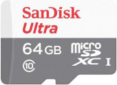 Флеш карта microSDXC 64Gb Class10 Sandisk SDSQUNR-064G-GN3MN Ultra w/o adapter от магазина РЭССИ