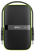 Жесткий диск Silicon Power USB 3.0 2Tb SP020TBPHDA60S3K A60 SP020TBPHDA60S3K Armor 2.5" черный/зеленый от магазина РЭССИ