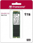 Накопитель SSD Transcend PCI-E 3.0 x4 1Tb TS1TMTE115S 115S M.2 2280 0.2 DWPD от магазина РЭССИ