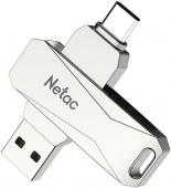 Флеш Диск Netac 128Gb U782C NT03U782C-128G-30PN USB3.0 серебристый Windows XP/7/8/10+; Mac OS X 10.5+; Linux 2.4.x+; Android 7.0 or above от магазина РЭССИ