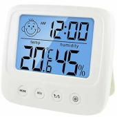 Термометр с гигрометром CX-0828 с часами от магазина РЭССИ