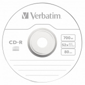 Диск CD-R Verbatim 700Mb 52x Slim case (1шт) (43347) от магазина РЭССИ