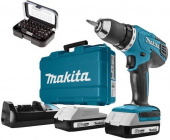 Дрель-шуруповерт Makita DF457DWEX8 аккум. патрон:быстрозажимной (кейс в комплекте) от магазина РЭССИ