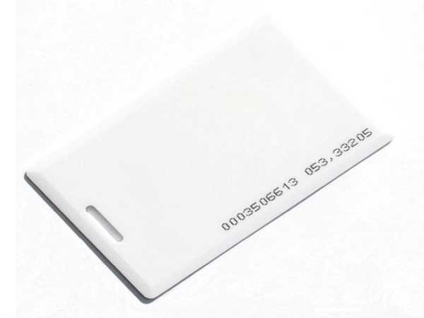 Карта Mifare Clamshell с прорезью, c печатью ID   номера от магазина РЭССИ