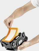 Строительный пылесос Karcher WD 4 V-20/5/22 1000Вт (уборка: сухая/сбор воды) желтый от магазина РЭССИ