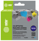Картридж струйный Cactus CS-EPT0792 голубой (13.8мл) для Epson Stylus Photo 1400/1500/PX700/710 от магазина РЭССИ