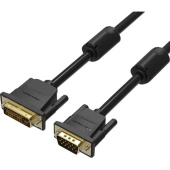 Кабель Vention EACBG DVI-I Dual Link (m) VGA (m) 1.5м черный от магазина РЭССИ