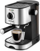 Кофеварка рожковая Kitfort КТ-753 850Вт черный/нержавеющая сталь от магазина РЭССИ