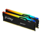 Память DDR5 2x8GB 5600MHz Kingston KF556C36BBEAK2-16 Fury Beast Black RGB RTL Gaming PC5-44800 CL36 DIMM 288-pin 1.25В kit single rank с радиатором Ret от магазина РЭССИ