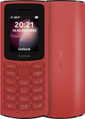 Мобильный телефон Nokia 105 (TA-1557 )DS EAC 0.048 красный моноблок 2Sim 1.8" 120x160 Series 30+ GSM900/1800 GSM1900 FM от магазина РЭССИ