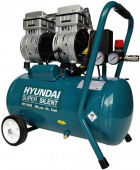 Компрессор поршневой Hyundai HYC 1824S безмасляный 180л/мин 24л 1000Вт синий от магазина РЭССИ