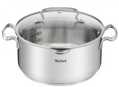 Кастрюля Tefal Duetto+ G7194655 4.7л. d=24см (с крышкой) стальной (2100113152) от магазина РЭССИ