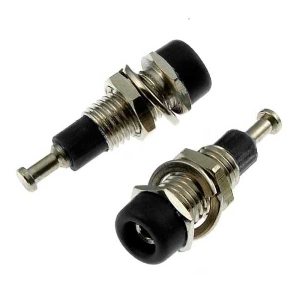 Z008 2mm panel jack BLACK от магазина РЭССИ