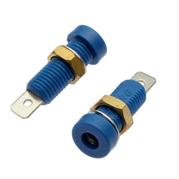 Z032 4mm Socket BLUE от магазина РЭССИ