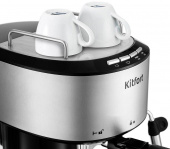 Кофеварка рожковая Kitfort КТ-754 850Вт черный/нержавеющая сталь от магазина РЭССИ