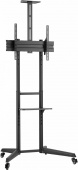 Подставка для телевизора Ultramounts UM268 черный 37"-75" макс.50кг напольный мобильный от магазина РЭССИ
