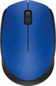 Мышь Logitech M171 синий/черный оптическая (1000dpi) беспроводная USB для ноутбука (2but) от магазина РЭССИ