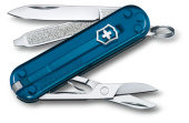 Нож-брелок Victorinox Classic SD Colors Sky High 58 мм 7 функций полупрозрачный синий 0.6223.T61G от магазина РЭССИ