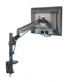 Кронштейн для мониторов Hama FM Arm gas spring 00118496 черный 13"-35" макс.12кг настольный поворот и наклон от магазина РЭССИ