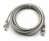 Патч-корд Buro UTP 4 пары cat5E CCA molded 5м серый RJ-45 (m)-RJ-45 (m) от магазина РЭССИ