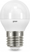 Лампа светодиодная Gauss Black 6.5Вт цок.:E27 шар 220B 3000K св.свеч.бел.теп. G45 (упак.:10шт) (105102107) от магазина РЭССИ