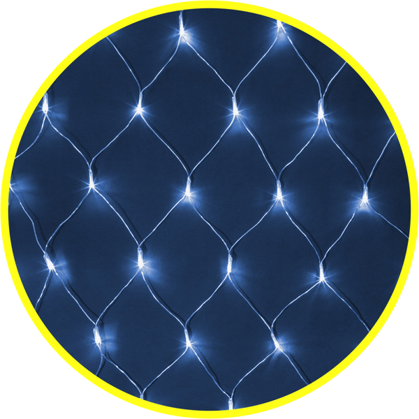 Гирлянда светодиодная новогодняя NGF-N01-240B-12-2x1.5 м-230-TR-IP44 от магазина РЭССИ