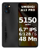 Смартфон ARK Umidigi A13 ProMAX 5G 256Gb 12Gb черный моноблок 3G 4G 2Sim 6.7" 720x1650 Android 11 48Mpix 802.11 ac NFC GPS GSM900/1800 GSM1900 TouchSc от магазина РЭССИ