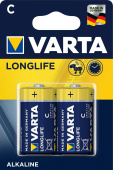 Батарея Varta Longlife Alkaline LR14C (2шт) блистер от магазина РЭССИ