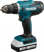 Дрель-шуруповерт Makita DF488DWE 18Вт аккум. патрон:быстрозажимной (кейс в комплекте) от магазина РЭССИ