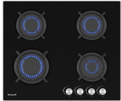 Газовая варочная поверхность Weissgauff HG 640 BG черный от магазина РЭССИ