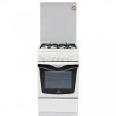 Плита Газовая De Luxe 506040.04г чр белый реш.чугун от магазина РЭССИ