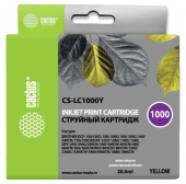 Картридж струйный Cactus CS-LC1000Y желтый (20мл) для Brother DCP 130C/330С/MFC-240C/5460CN от магазина РЭССИ