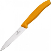 Нож кухонный Victorinox Swiss Classic (6.7706.L119) стальной для овощей лезв.100мм прямая заточка оранжевый от магазина РЭССИ