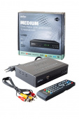 Цифровая ТВ-приставка PERFEO PF_A4487 "MEDIUM" DVB-T2/C для цифр.TV, Wi-Fi, IPTV, HDMI, 2 USB, DolbyDigital, пульт ДУ от магазина РЭССИ