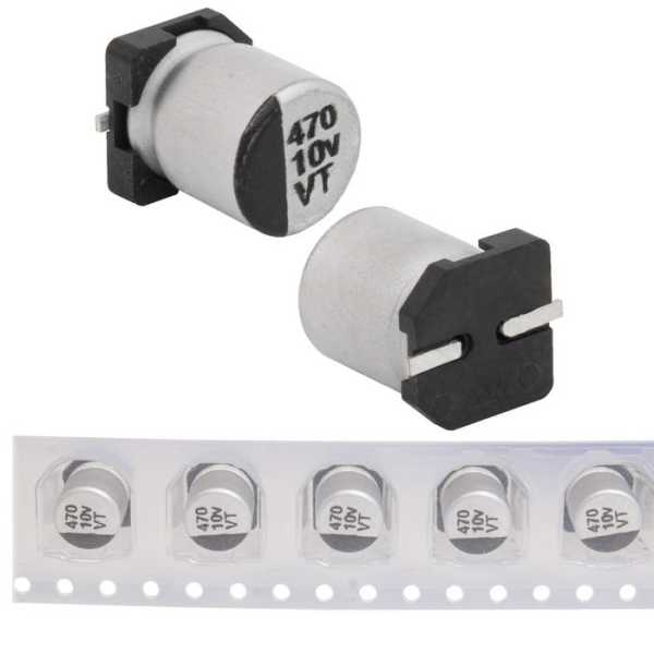 470 uF 10 V 105C 6.3*7.7 VT от магазина РЭССИ